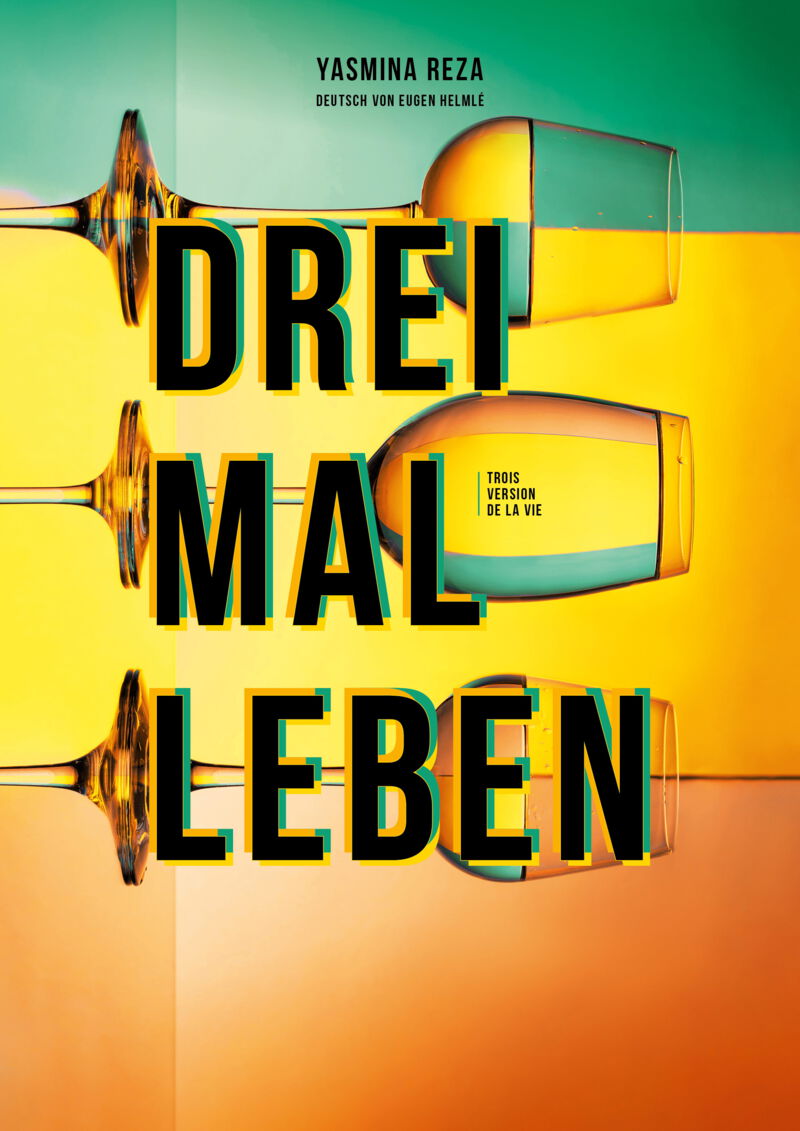 Plakat zum TAM-Stück "Drei mal Leben"